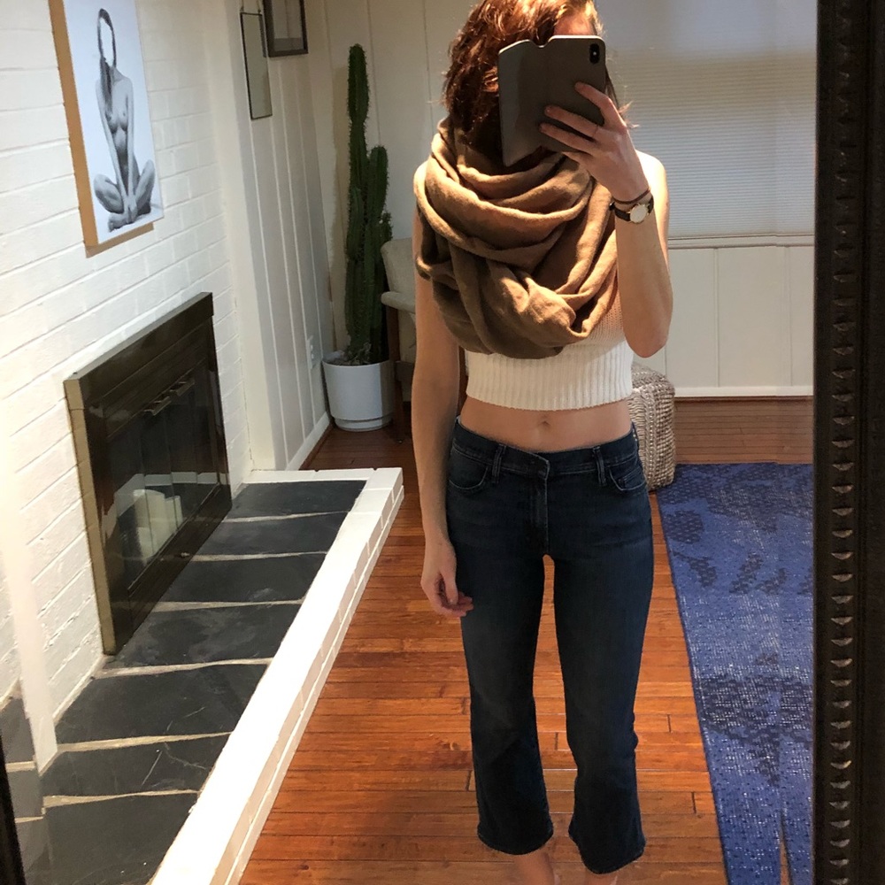 Modern infinity scarf boutique handmade artisanal